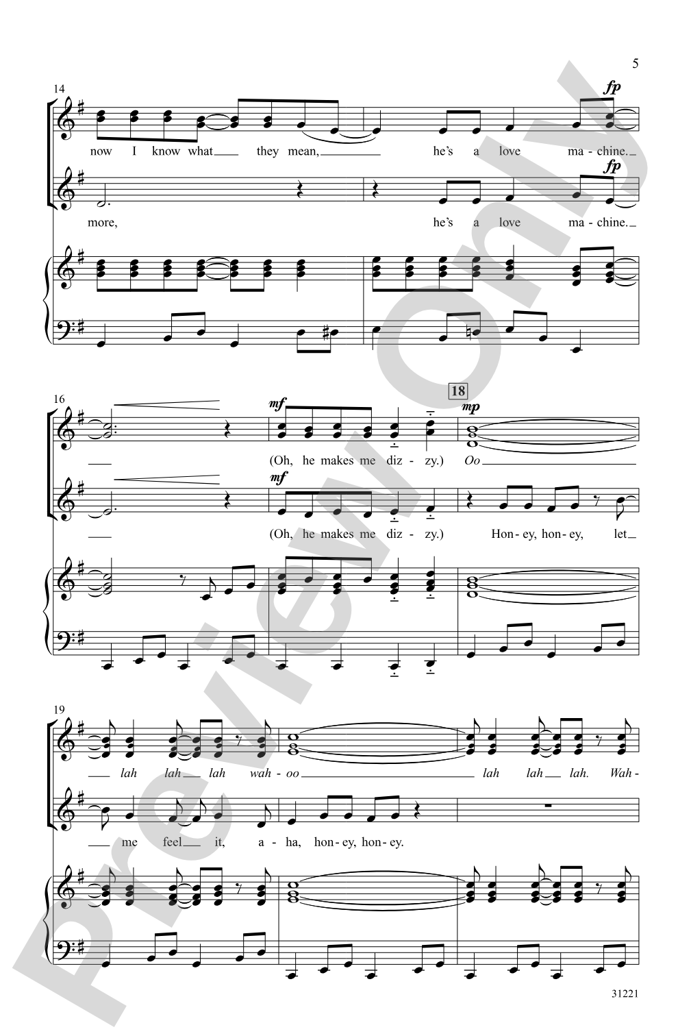 Girls Gone ABBA (A Medley): SSA Choral Octavo