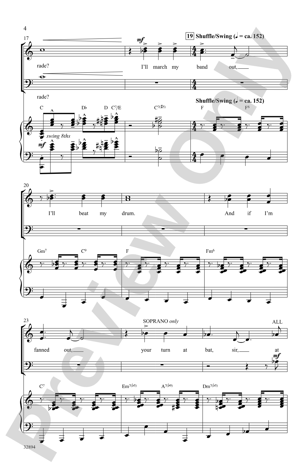 Don't Rain on My Parade: SAB Choral Octavo