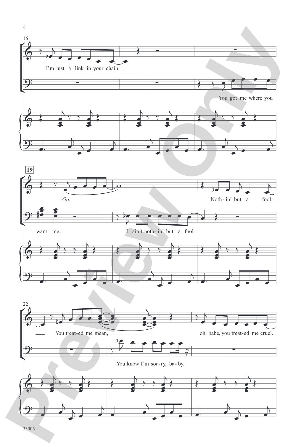Chain of Fools: SSAB Choral Octavo