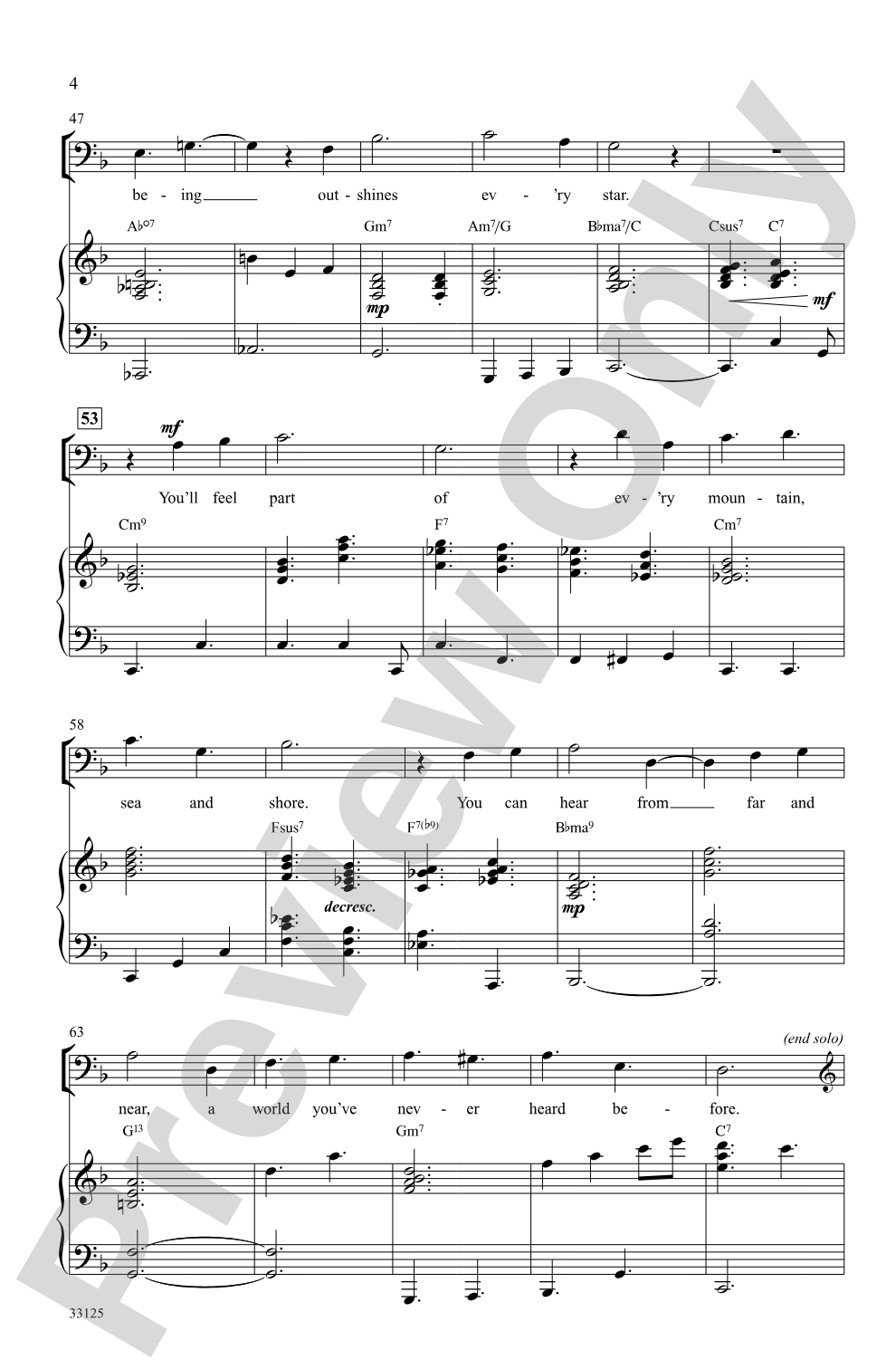 On a Clear Day: SATB Choral Octavo