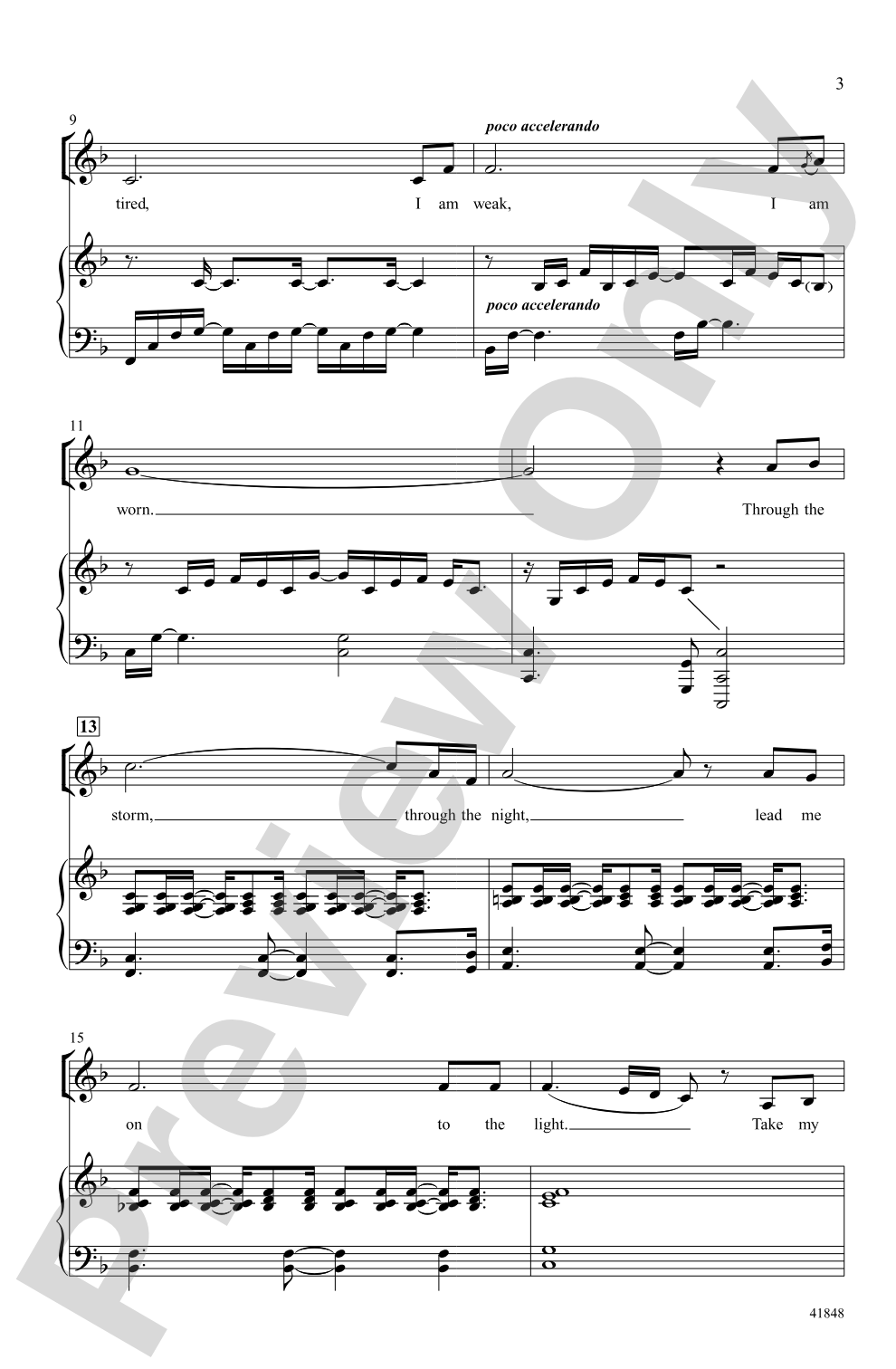 Precious Lord, Take My Hand: SSAA Choral Octavo