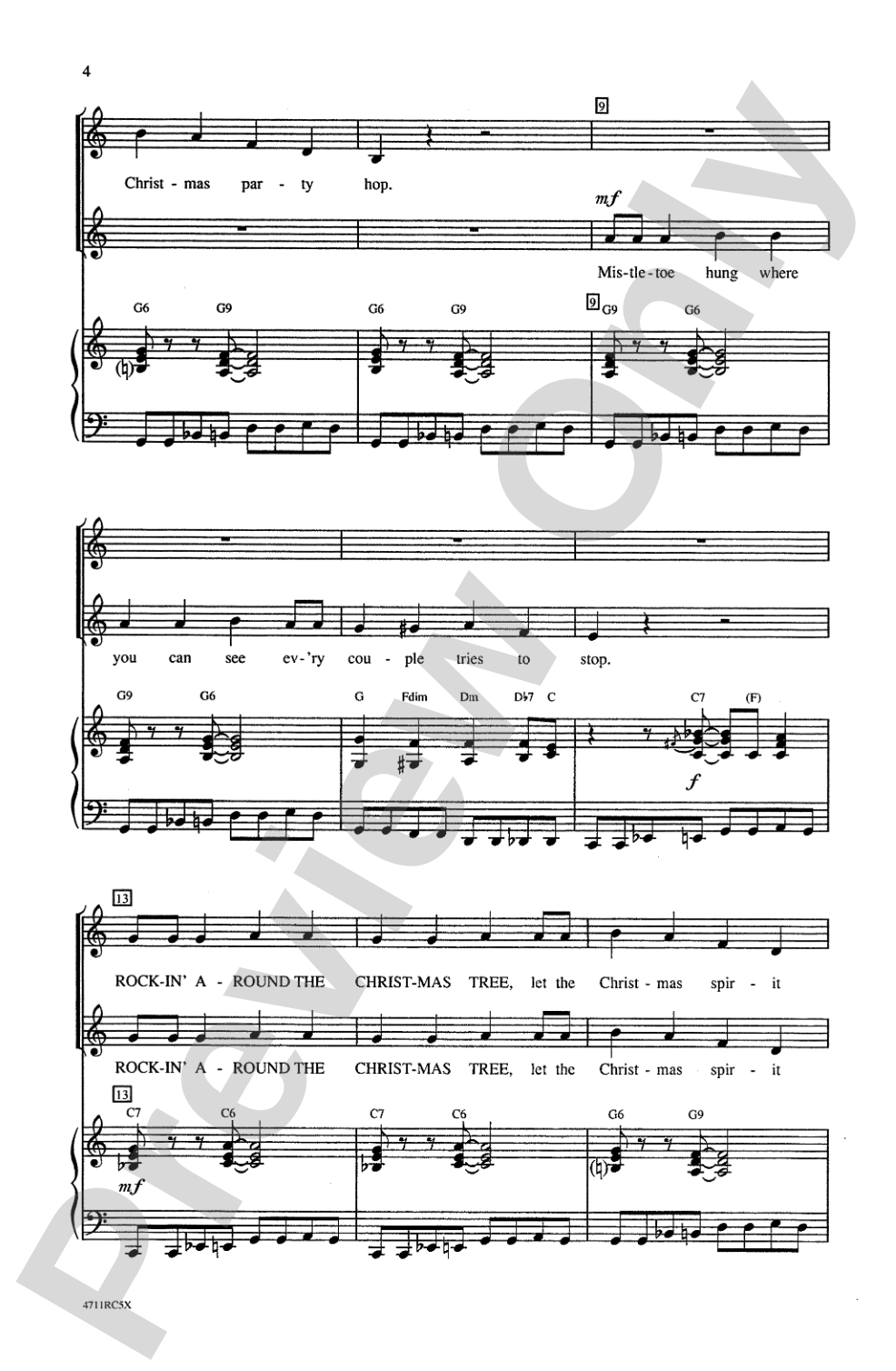 Rockin' Around the Christmas Tree: 2-Part Choral Octavo