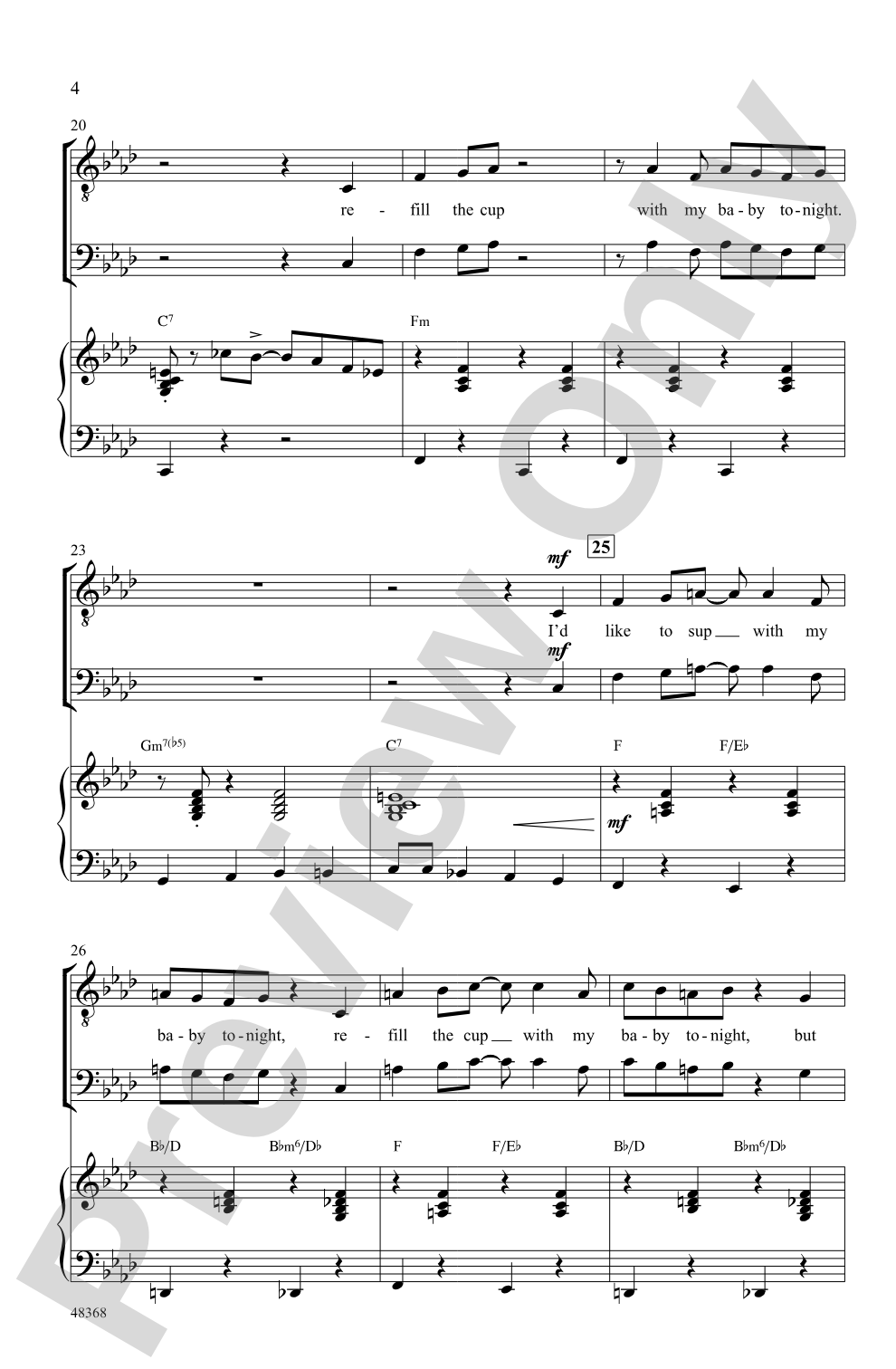 Too Darn Hot: TTBB Choral Octavo