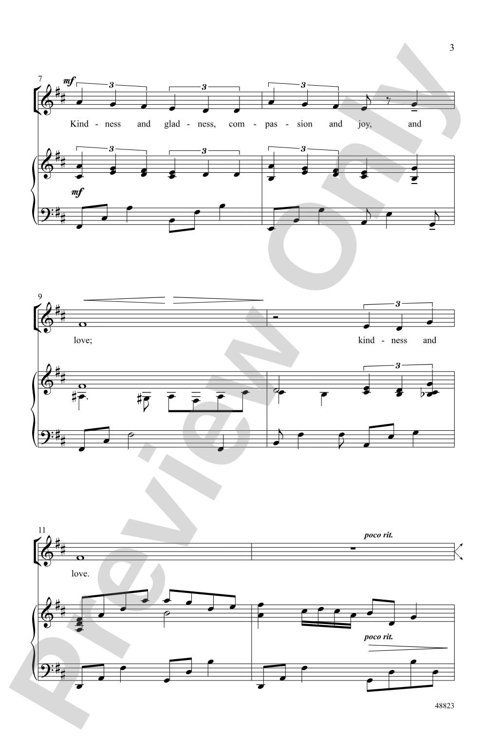Kindness and Love: 2-Part Choral Octavo