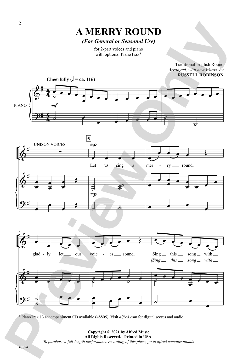 A Merry Round: 2-Part Choral Octavo