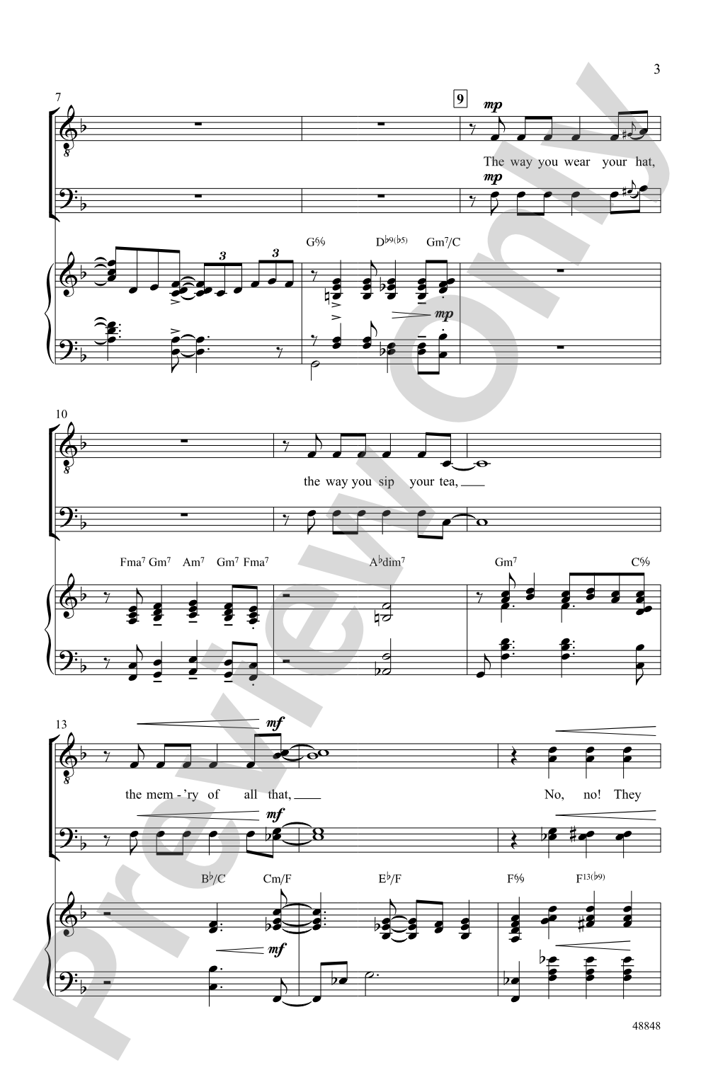 They Can't Take That Away from Me: TTBB Choral Octavo