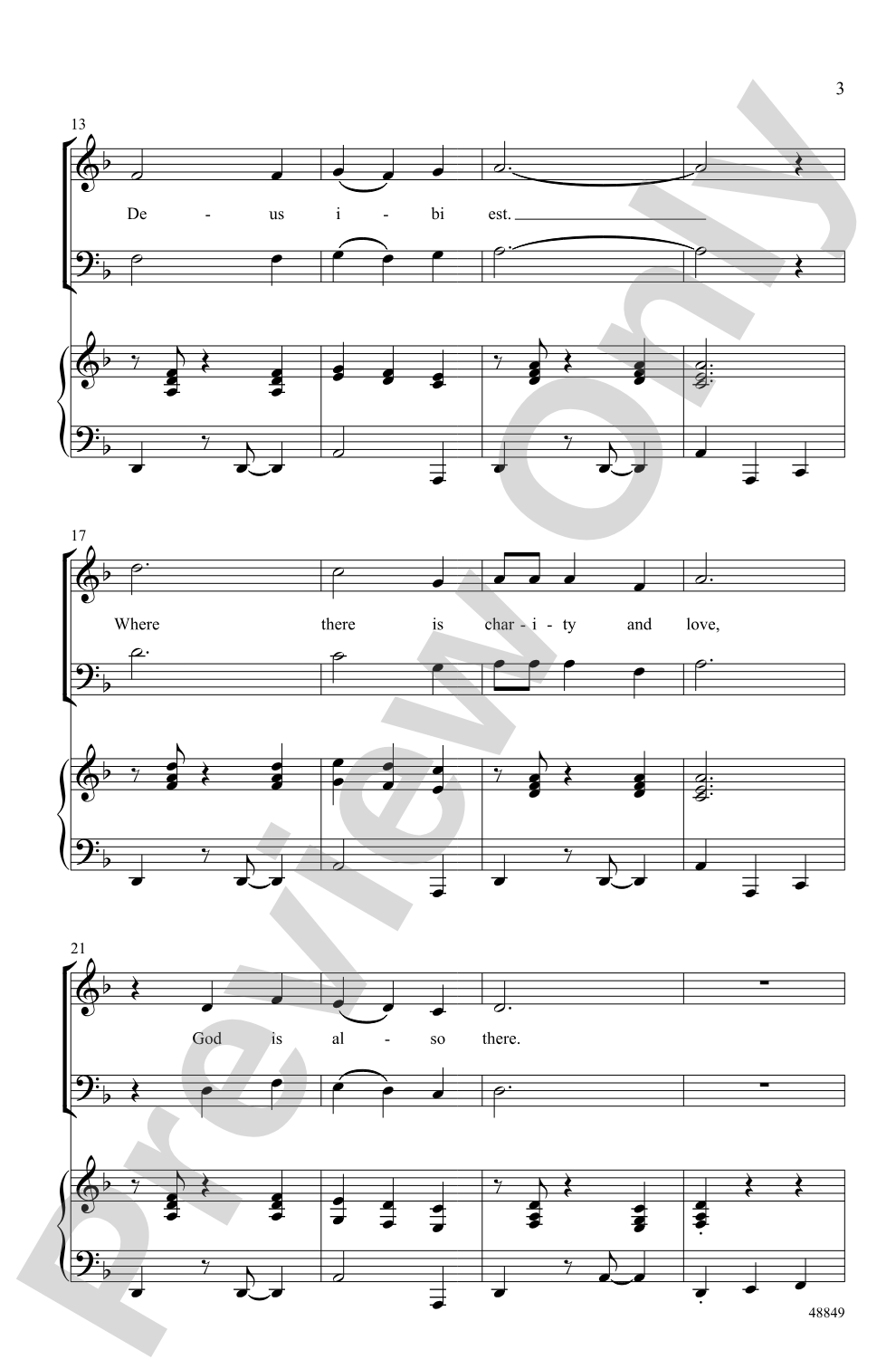 Caritas Canon: SAB Choral Octavo