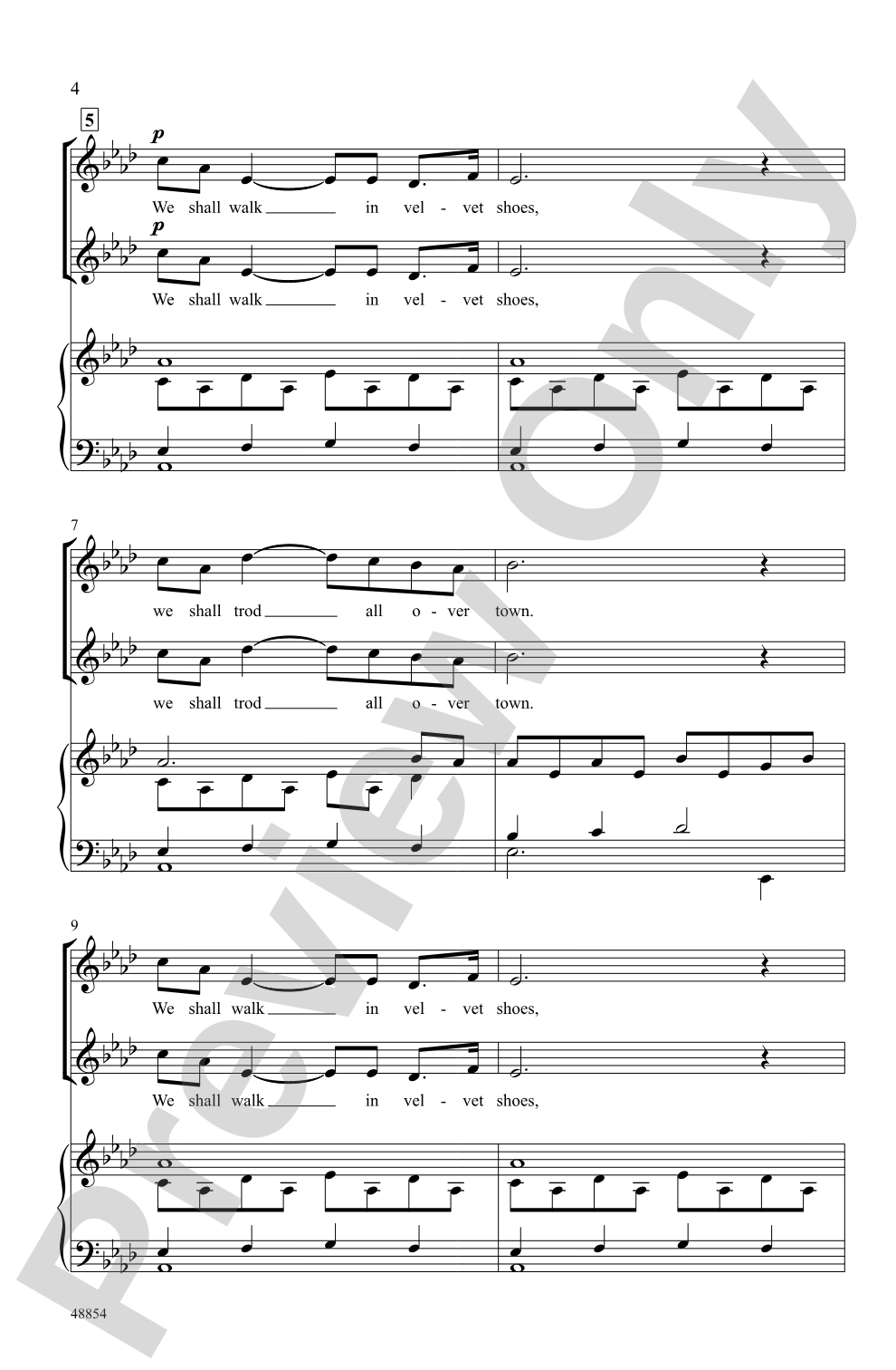 Velvet Shoes: 2-Part / SSA Choral Octavo