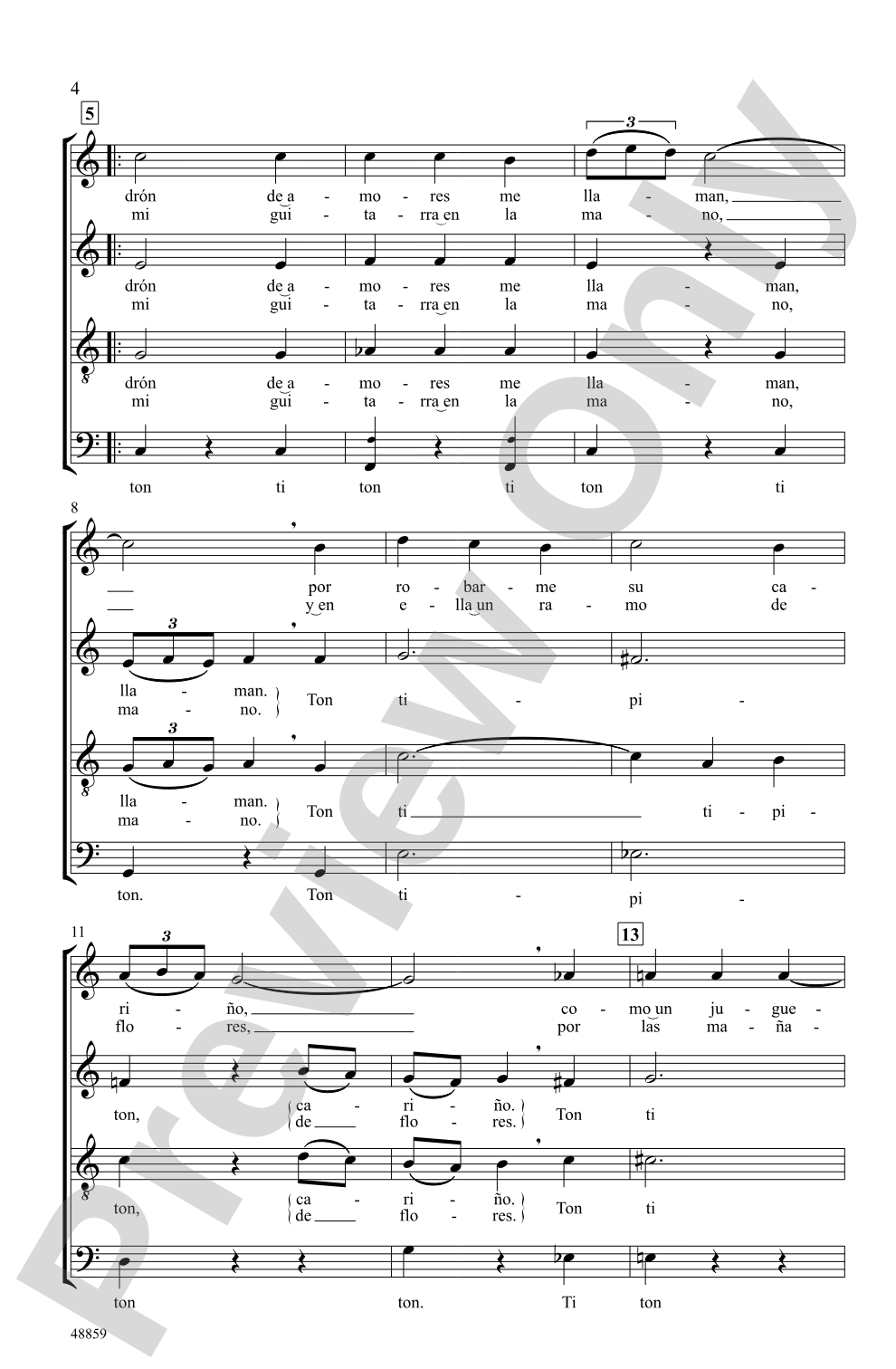 Tipitin: SATB <i>a cappella</i> Choral Octavo