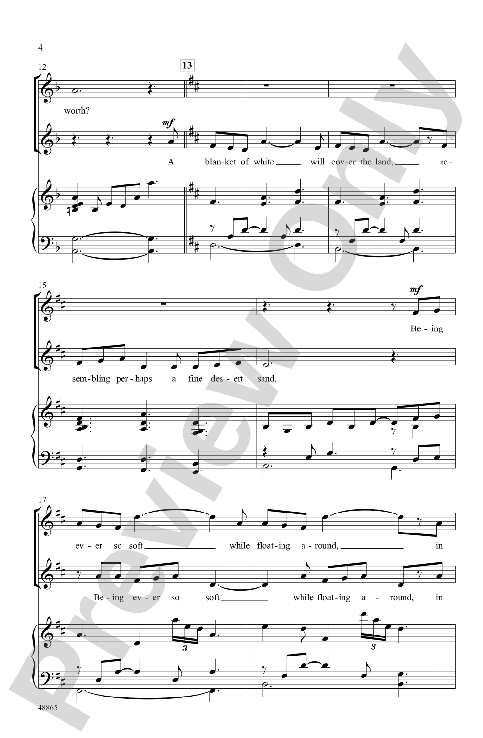 Spellbound: SSAA Choral Octavo