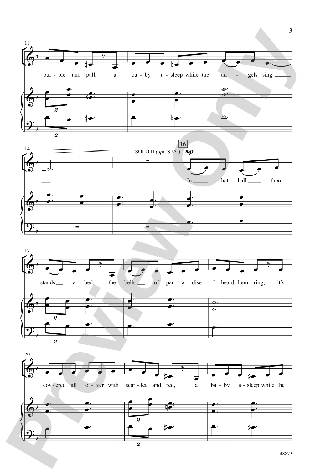Castleton Carol: SATB Choral Octavo
