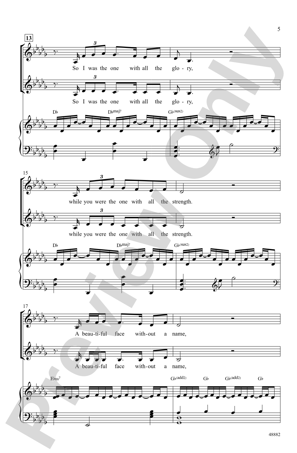 The Wind Beneath My Wings: SSA Choral Octavo