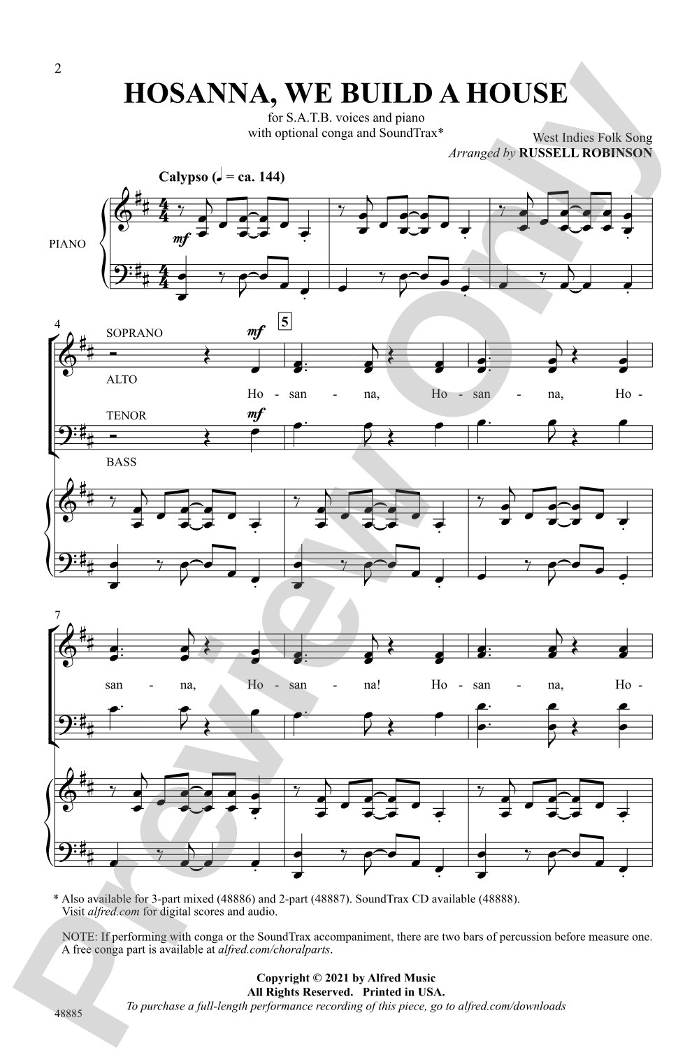 Hosanna, We Build a House: SATB Choral Octavo
