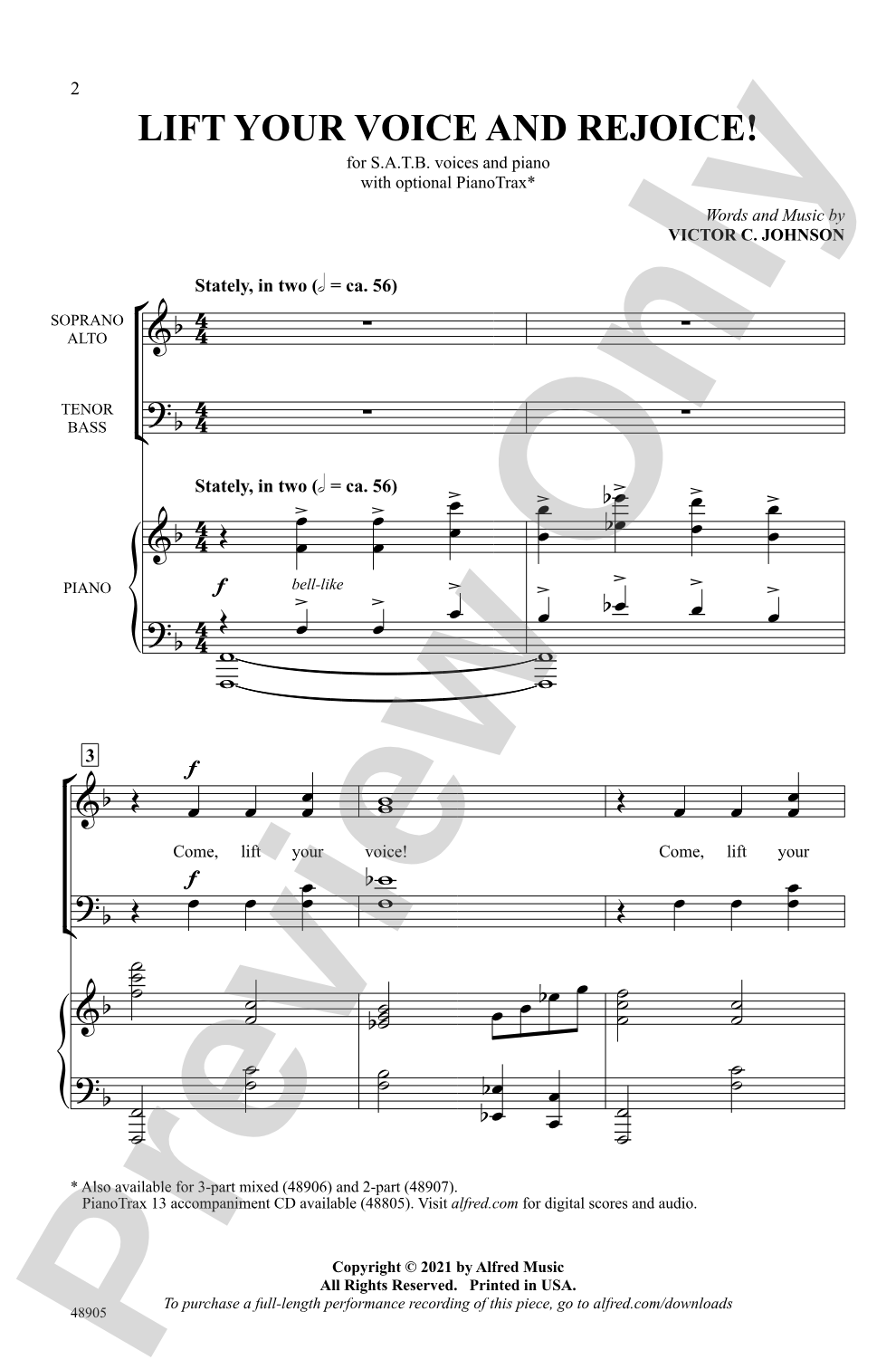 Lift Your Voice and Rejoice!: SATB Choral Octavo