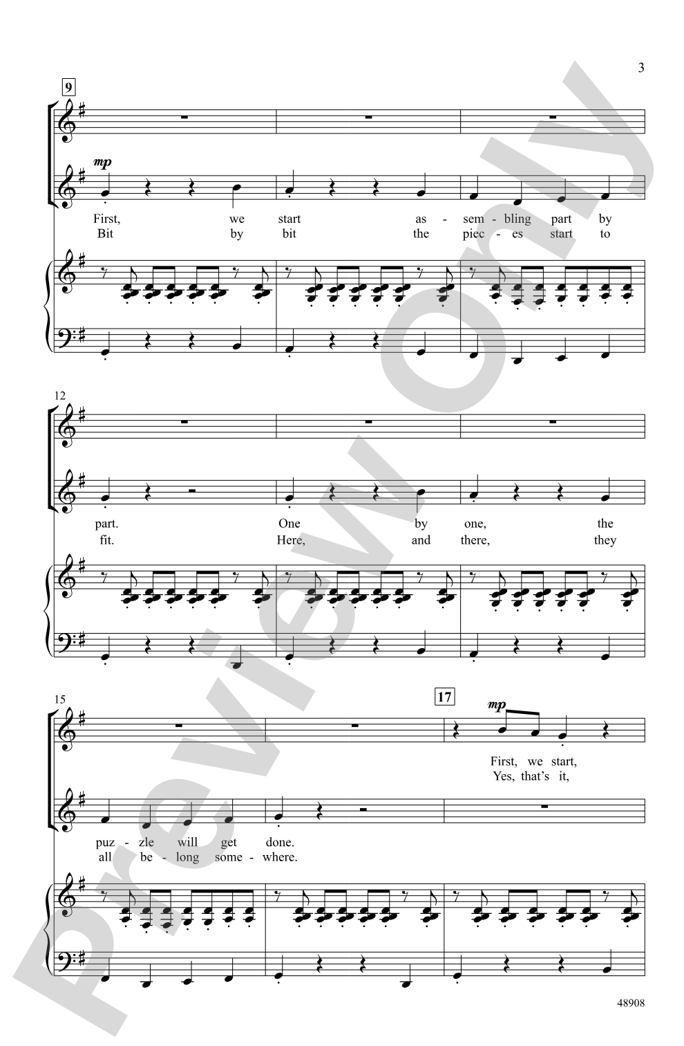 The Puzzle: 2-Part Choral Octavo