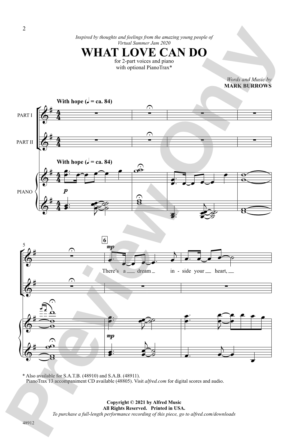 What Love Can Do: 2-Part Choral Octavo