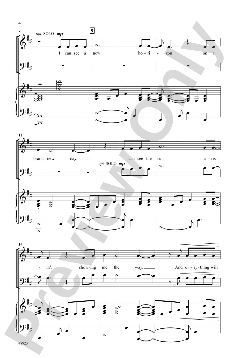 A New Horizon: SATB Choral Octavo