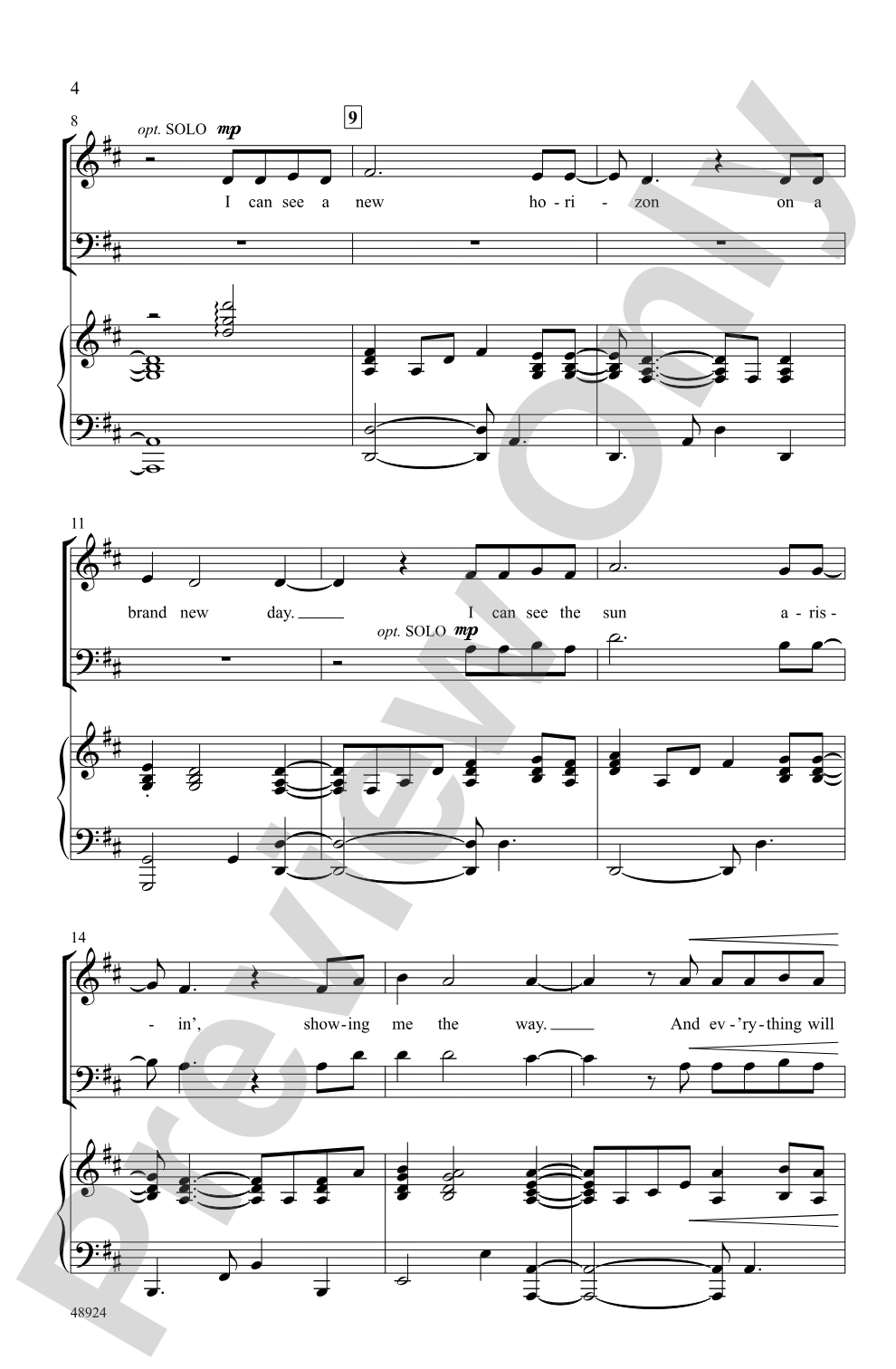 A New Horizon: 3-Part Mixed Choral Octavo