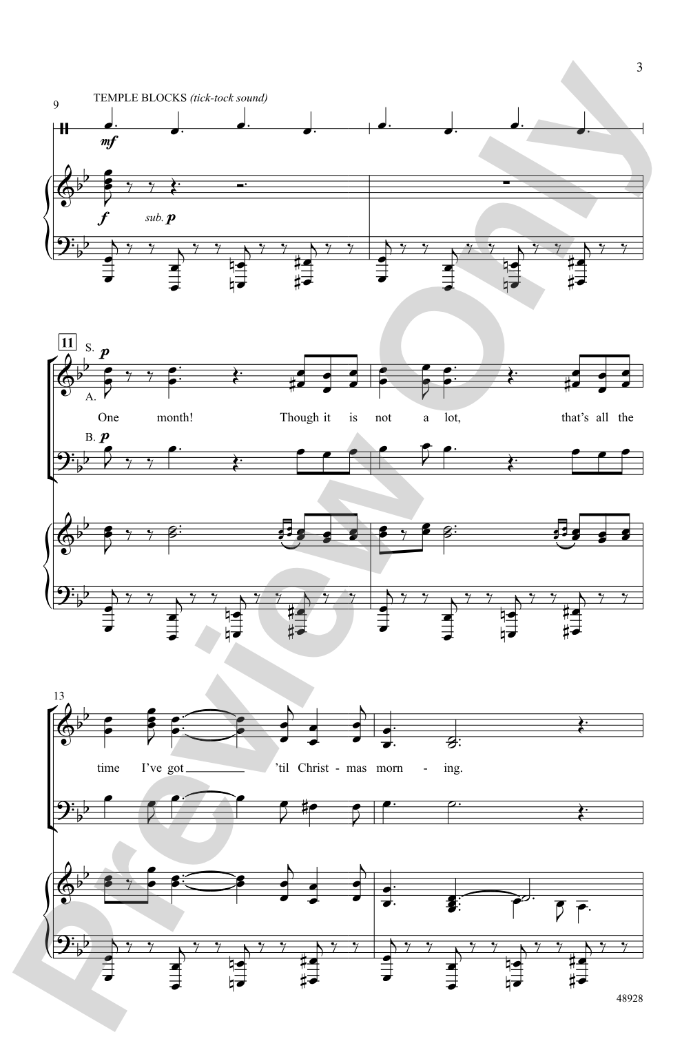 Countdown to Christmas: SAB Choral Octavo