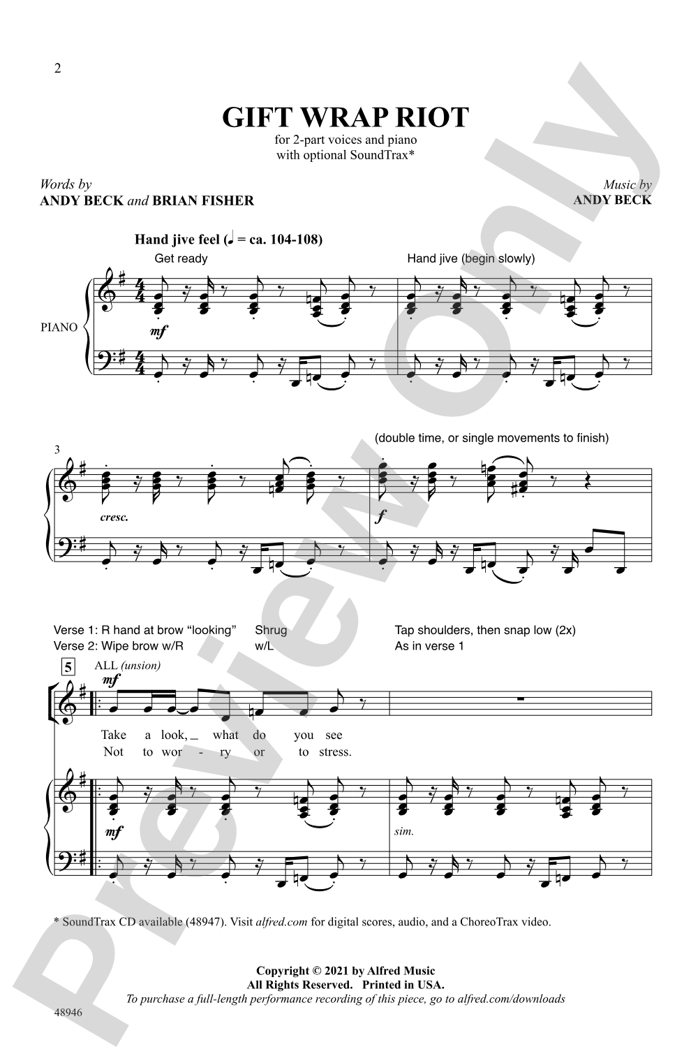 Gift Wrap Riot: 2-Part Choral Octavo