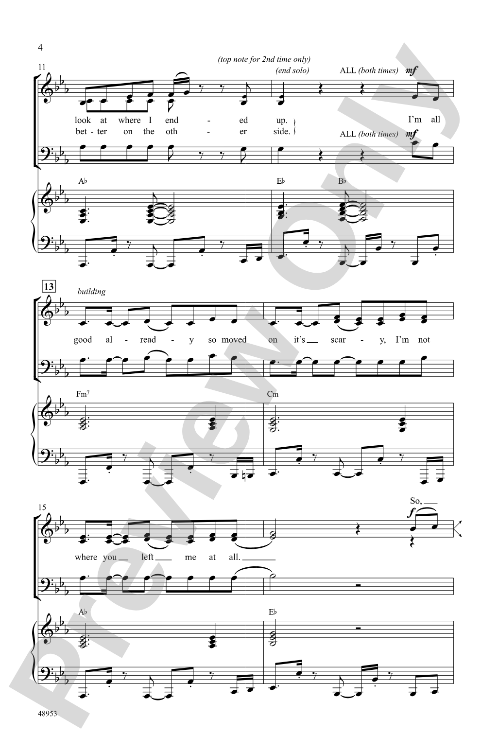 Don't Start Now: SAB Choral Octavo