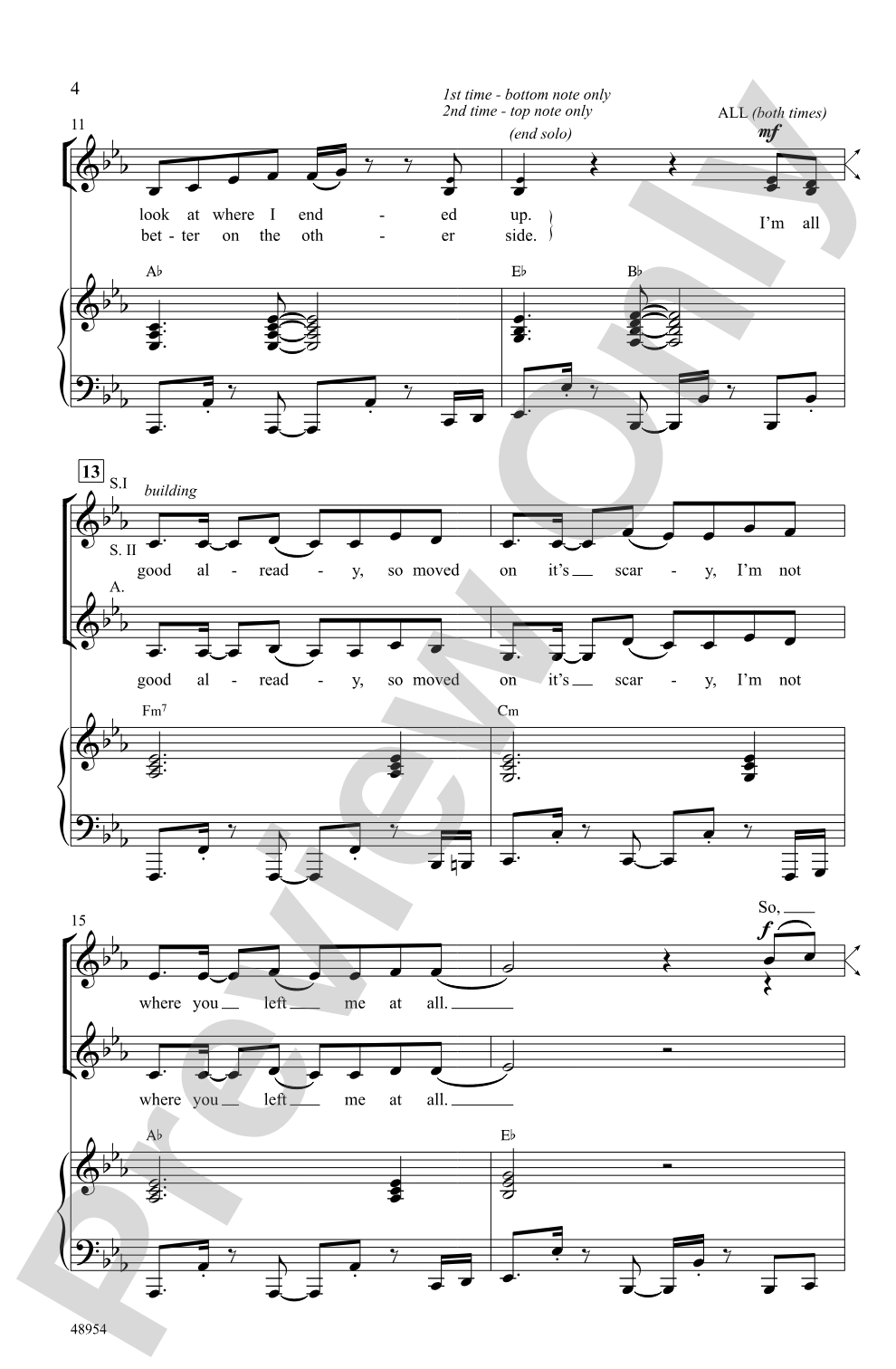 Don't Start Now: SSA Choral Octavo