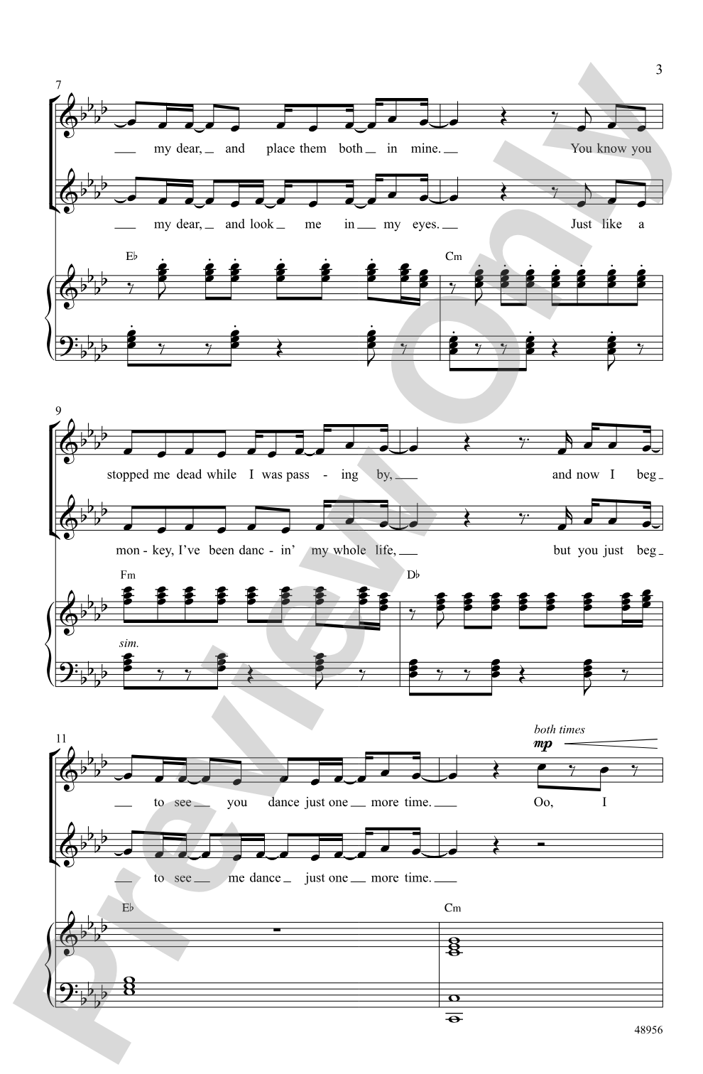 Dance Monkey: 2-Part Choral Octavo