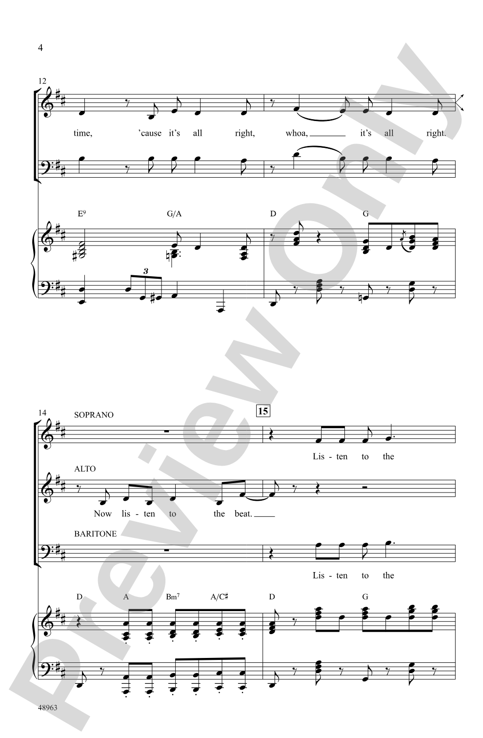 It's All Right: SAB Choral Octavo