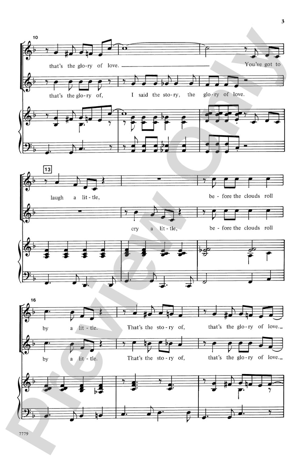 The Glory of Love: 2-Part Choral Octavo
