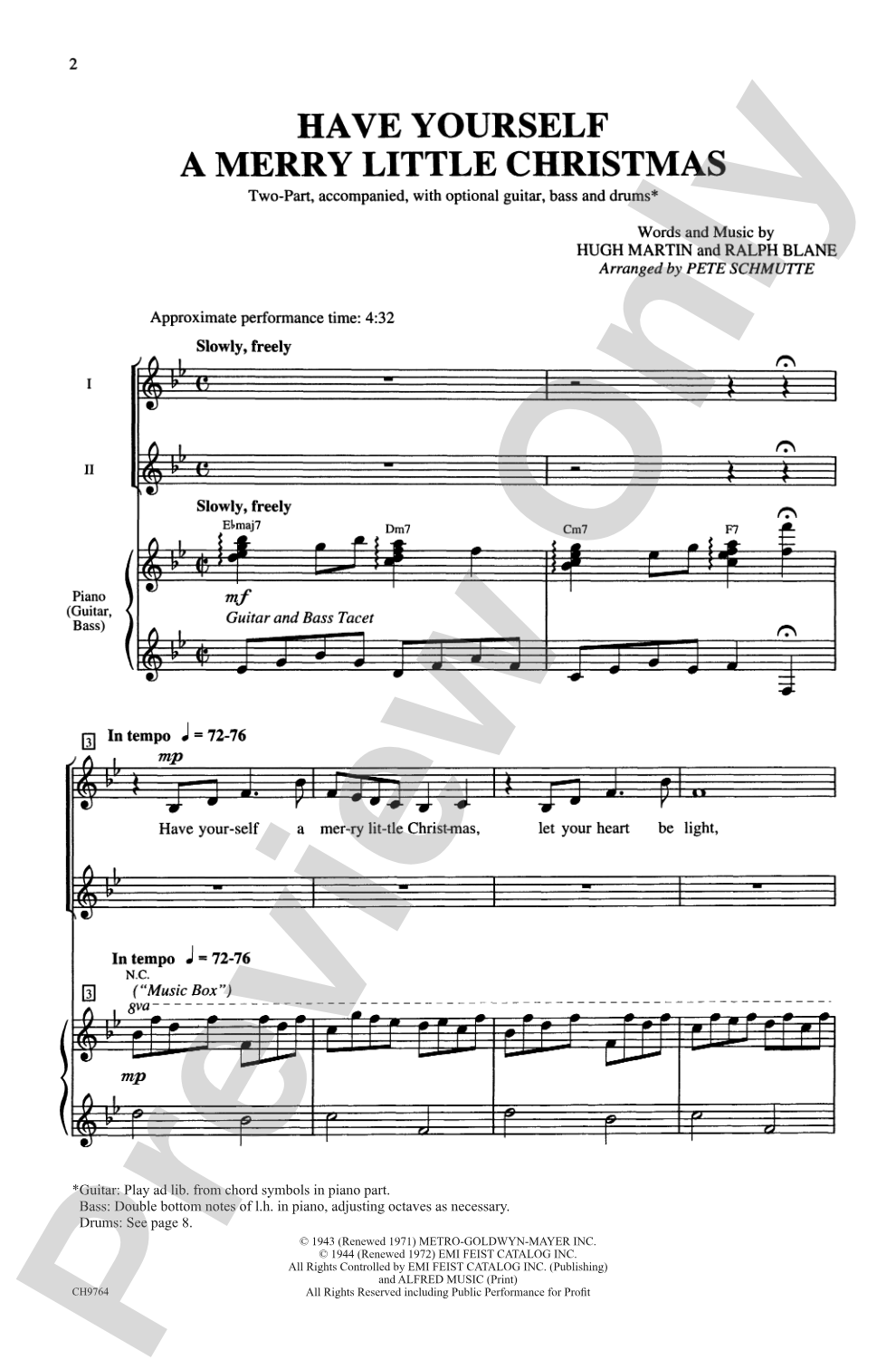 Have Yourself a Merry Little Christmas: 2-Part Choral Octavo