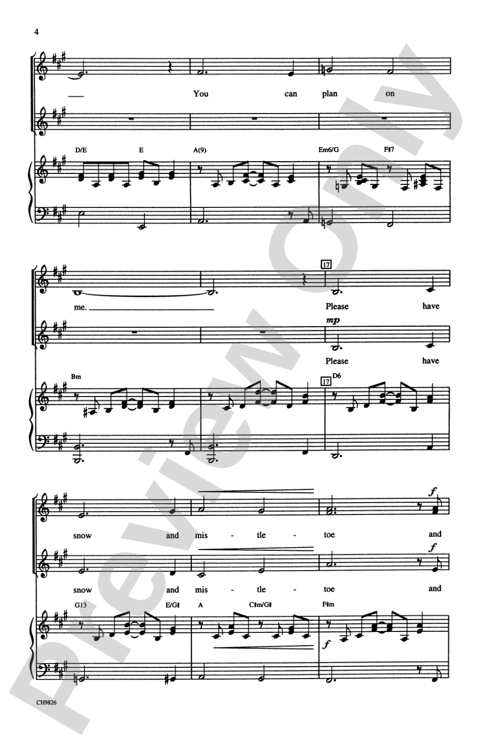 I'll Be Home for Christmas: SSA Choral Octavo