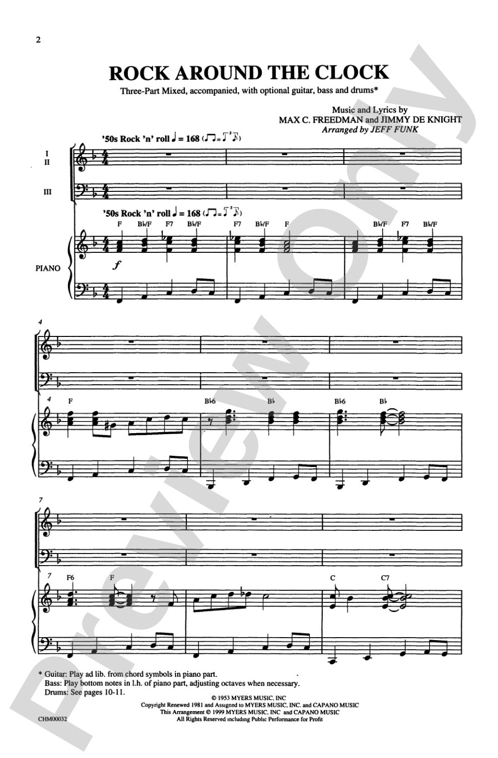 Rock Around the Clock: 3-Part Mixed Choral Octavo
