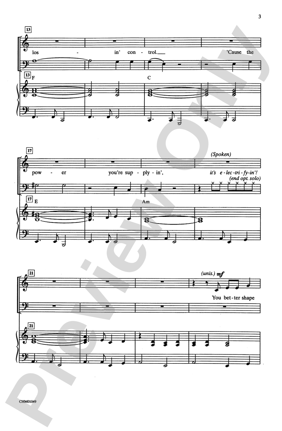 You're the One That I Want: SATB Choral Octavo