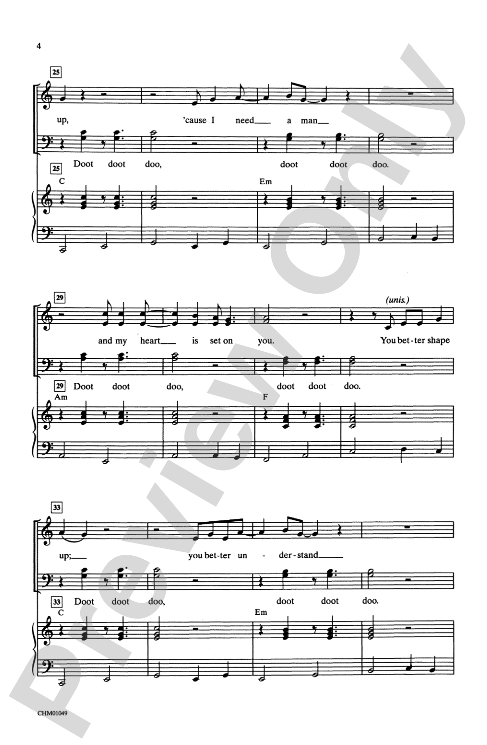 You're the One That I Want: SATB Choral Octavo