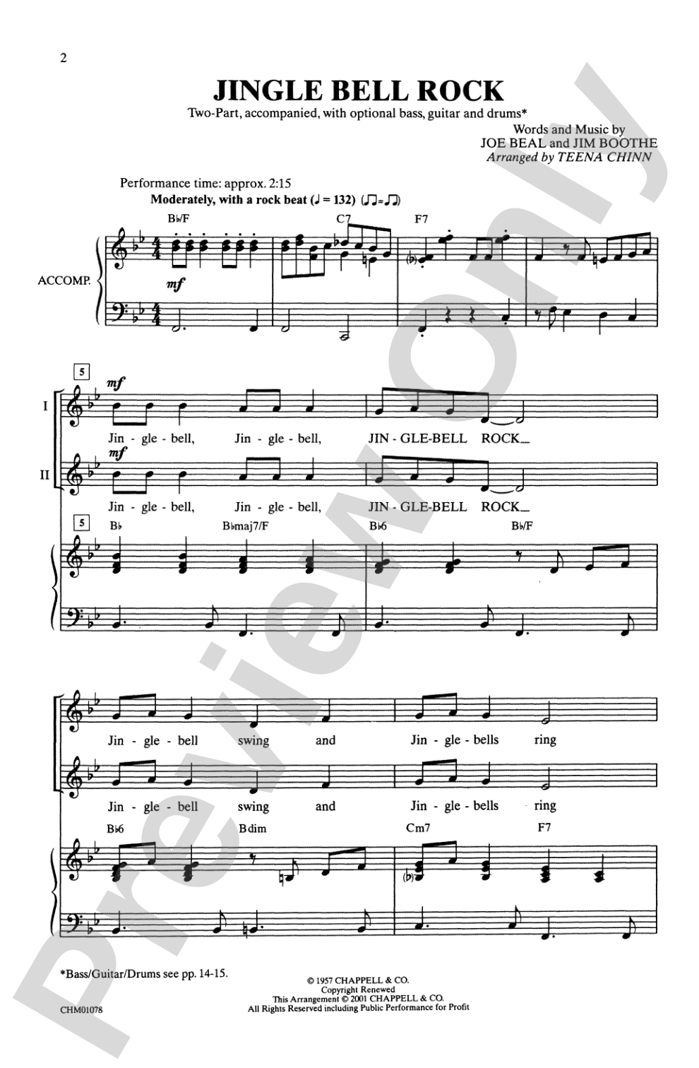 Jingle-Bell Rock: 2-Part Choral Octavo