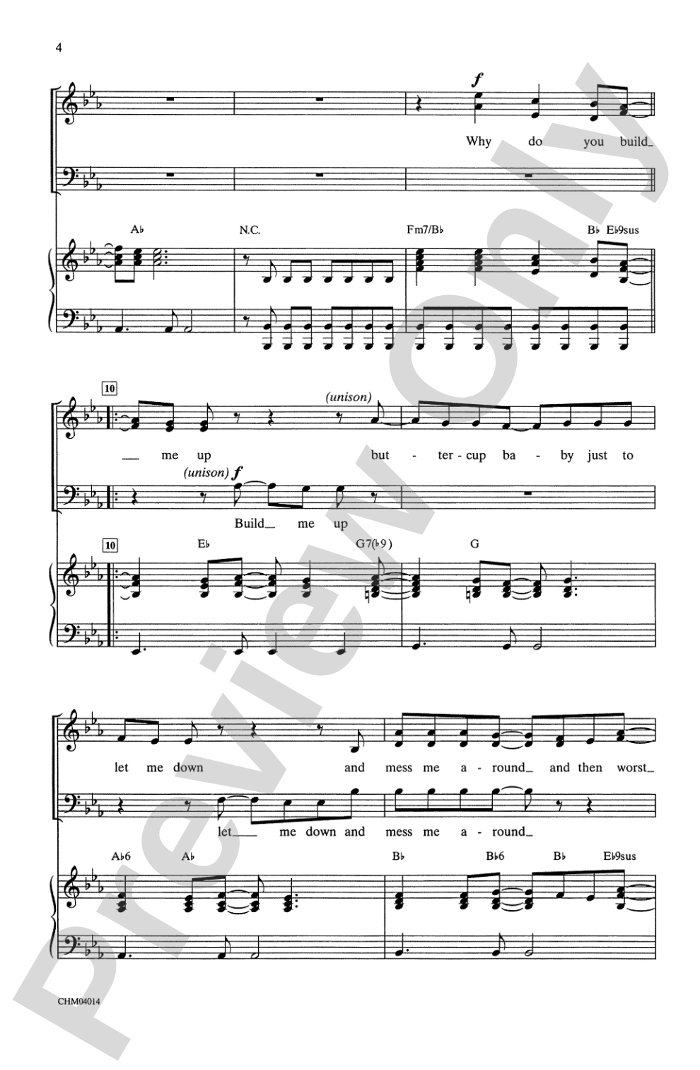 Build Me Up Buttercup: SATB Choral Octavo