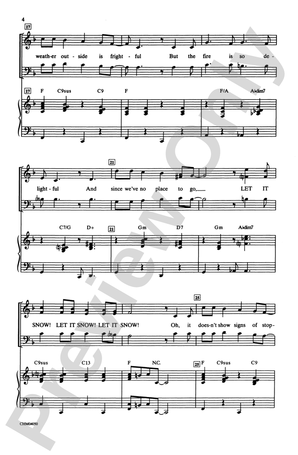 Let It Snow / Winter Wonderland: 3-Part Mixed Choral Octavo
