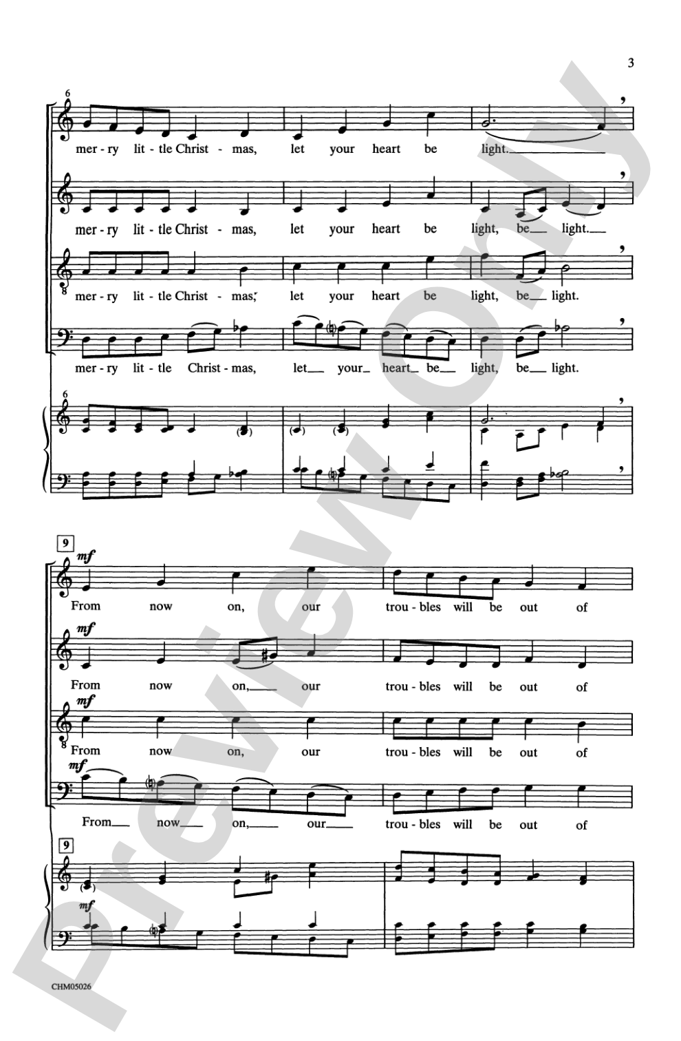 Have Yourself a Merry Little Christmas: SATB, <I>a cappella</I> Choral Octavo