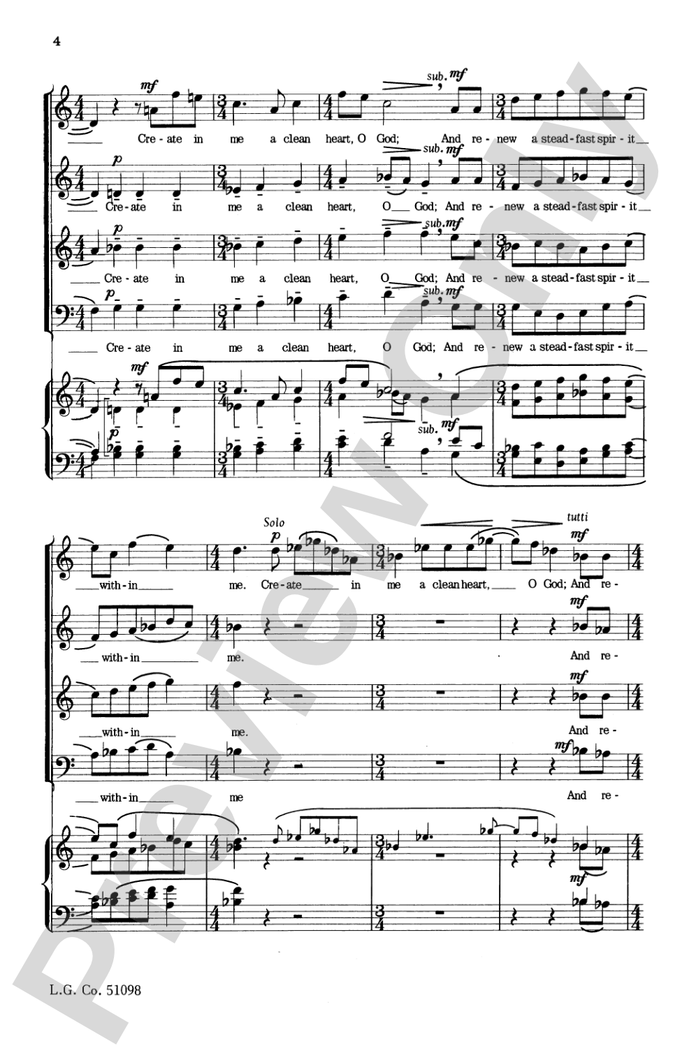 Two Psalm Motets: SATB Choral Octavo