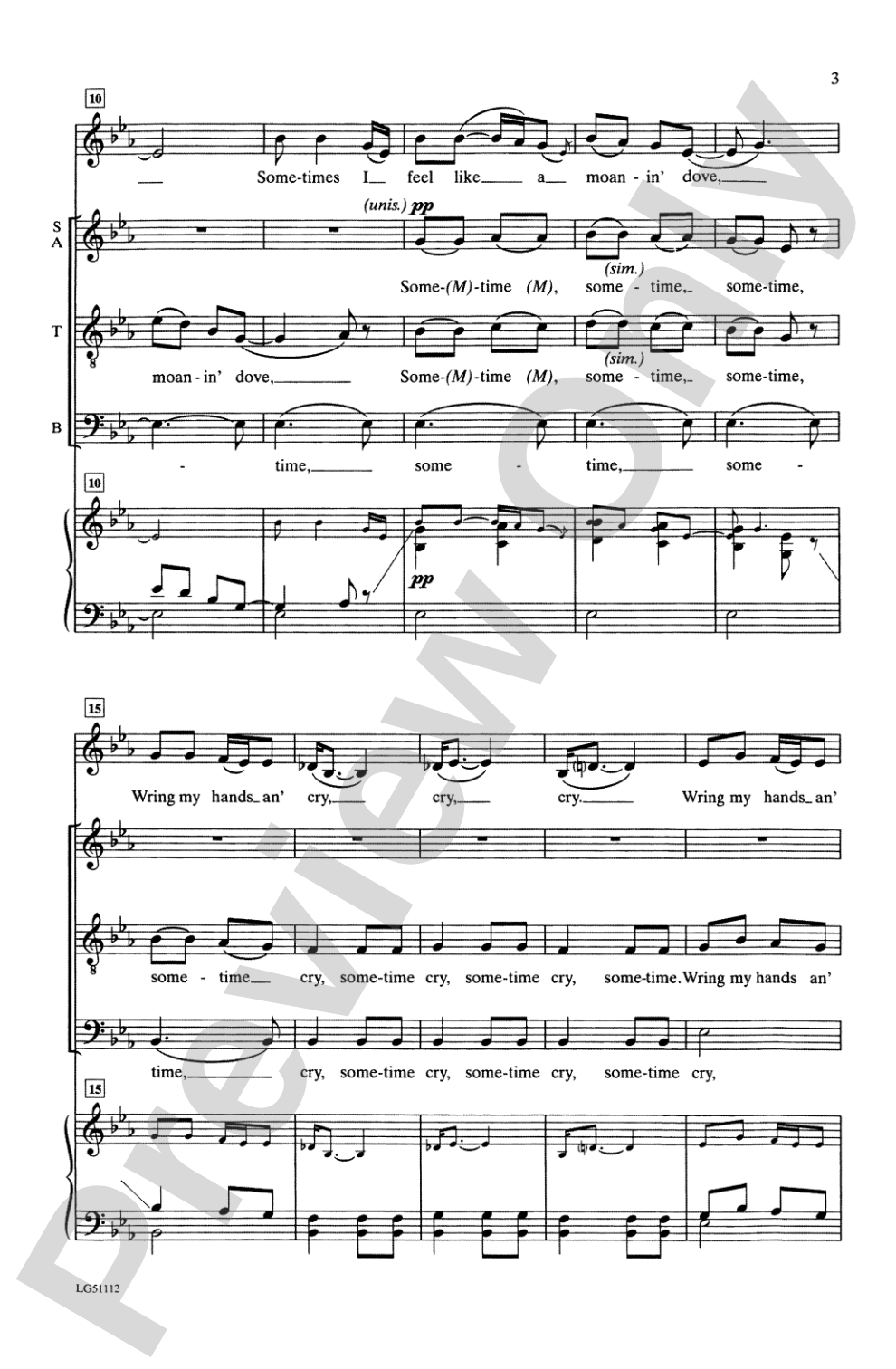 Sometimes I Feel: SATB Choral Octavo