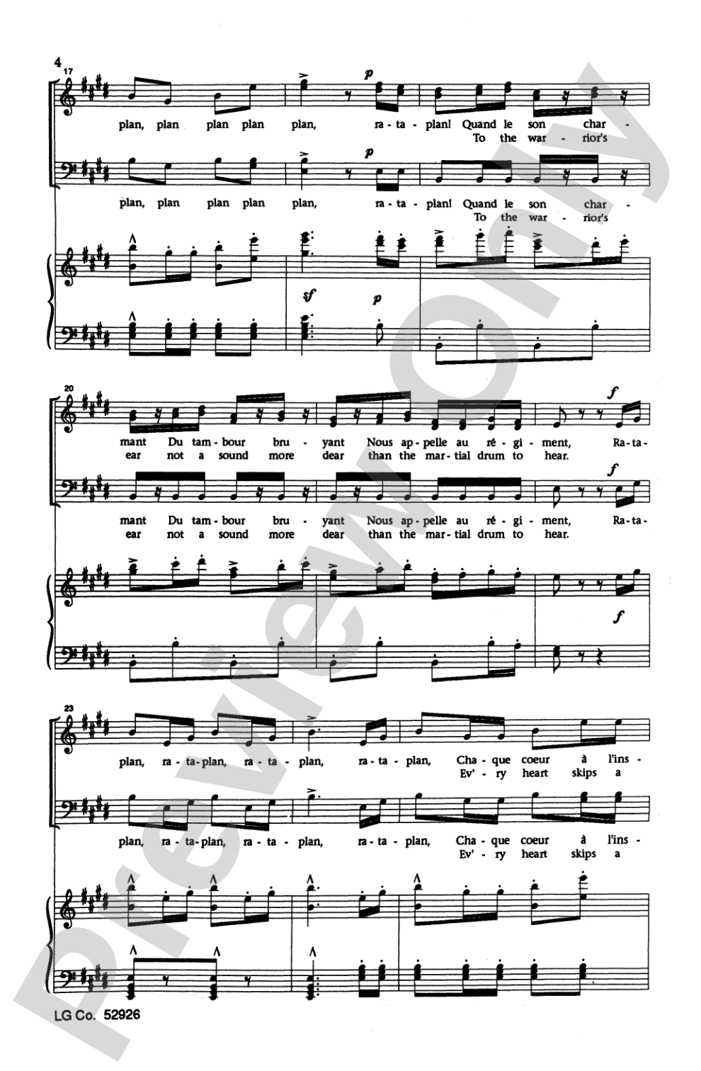 Ra-ta-plan: TTBB Choral Octavo