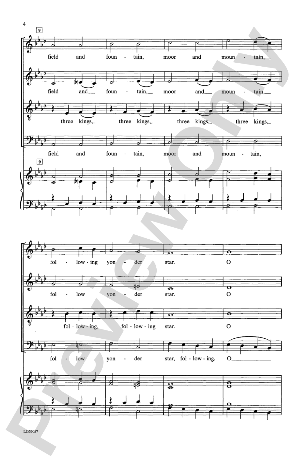 We Three Kings: SATB Choral Octavo