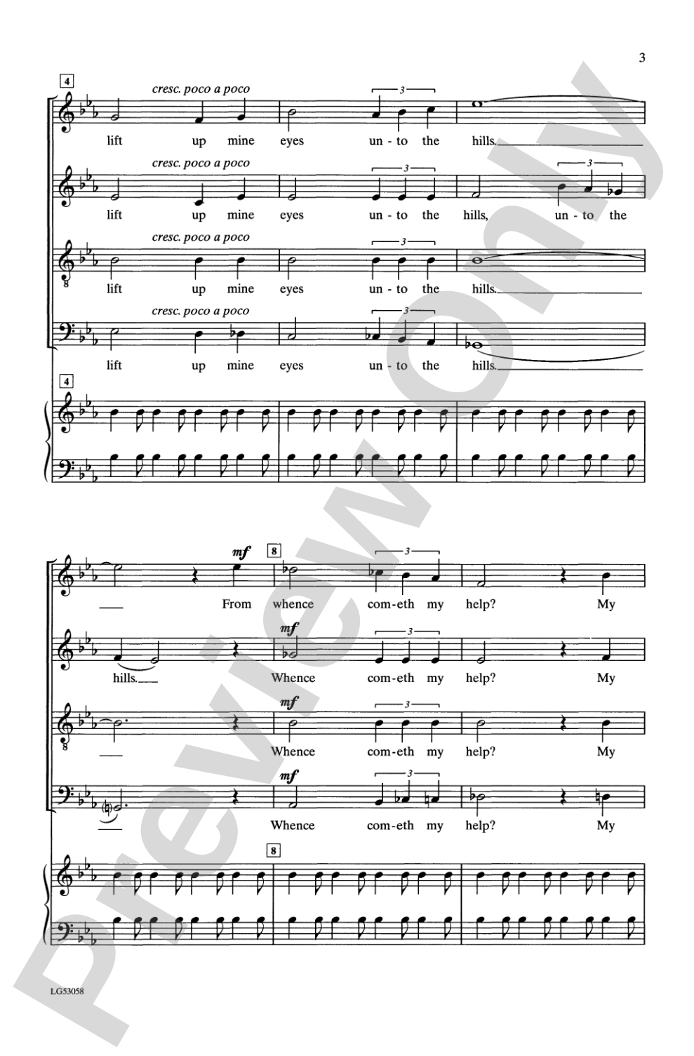 Psalm 121: SATB Choral Octavo