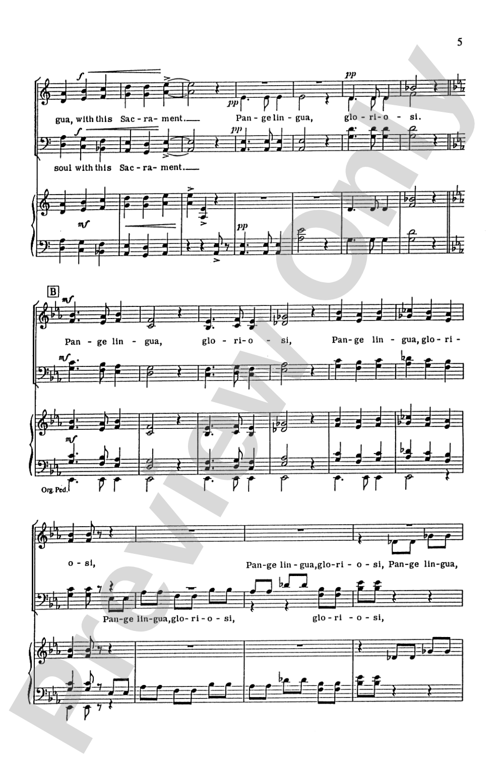 Pange Lingua Variations: SATB Choral