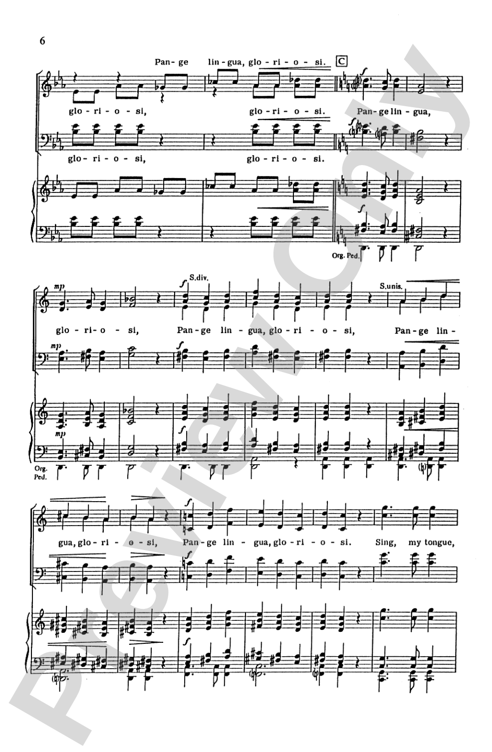 Pange Lingua Variations: SATB Choral
