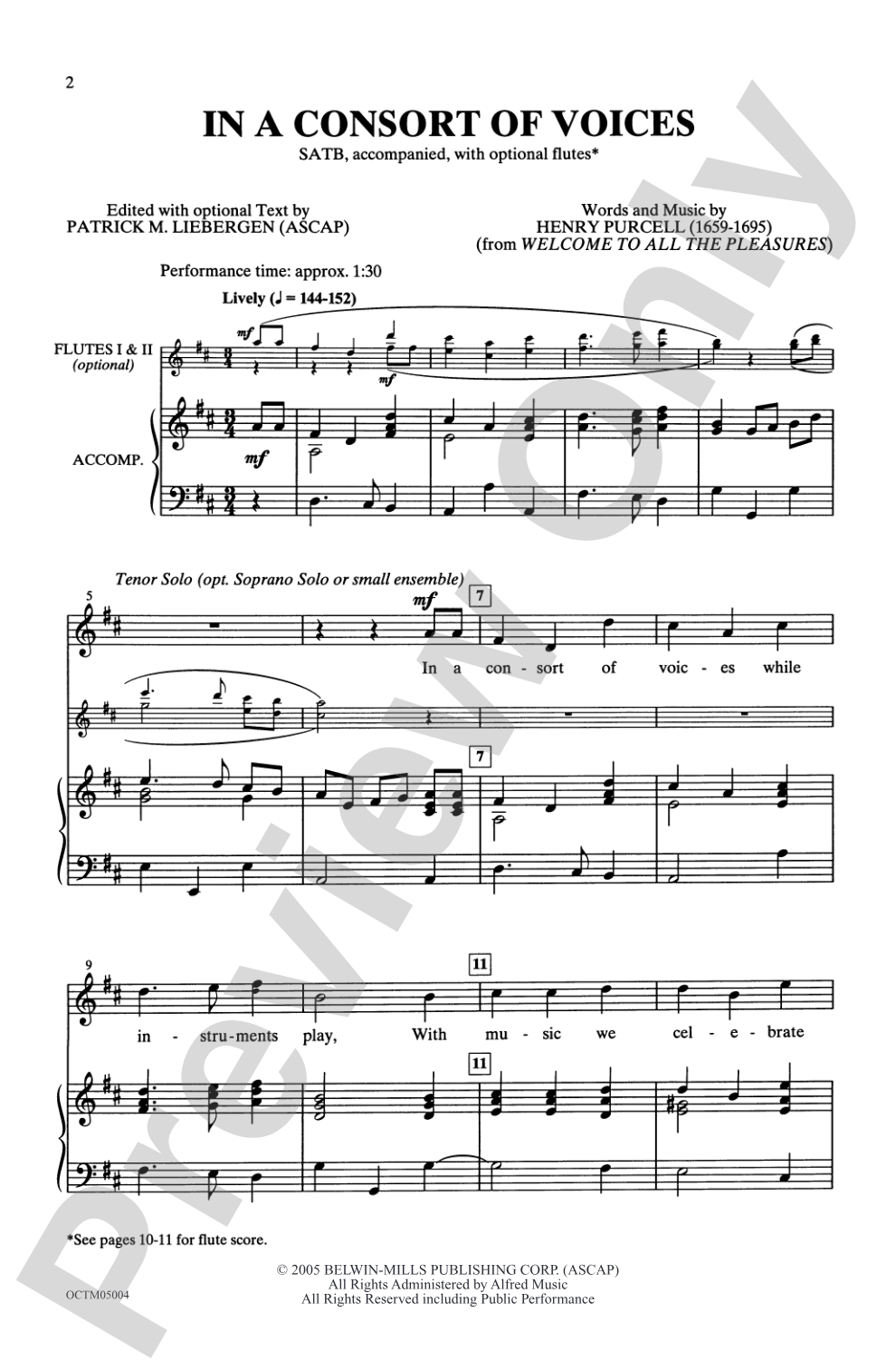 In a Consort of Voices: SATB Choral Octavo