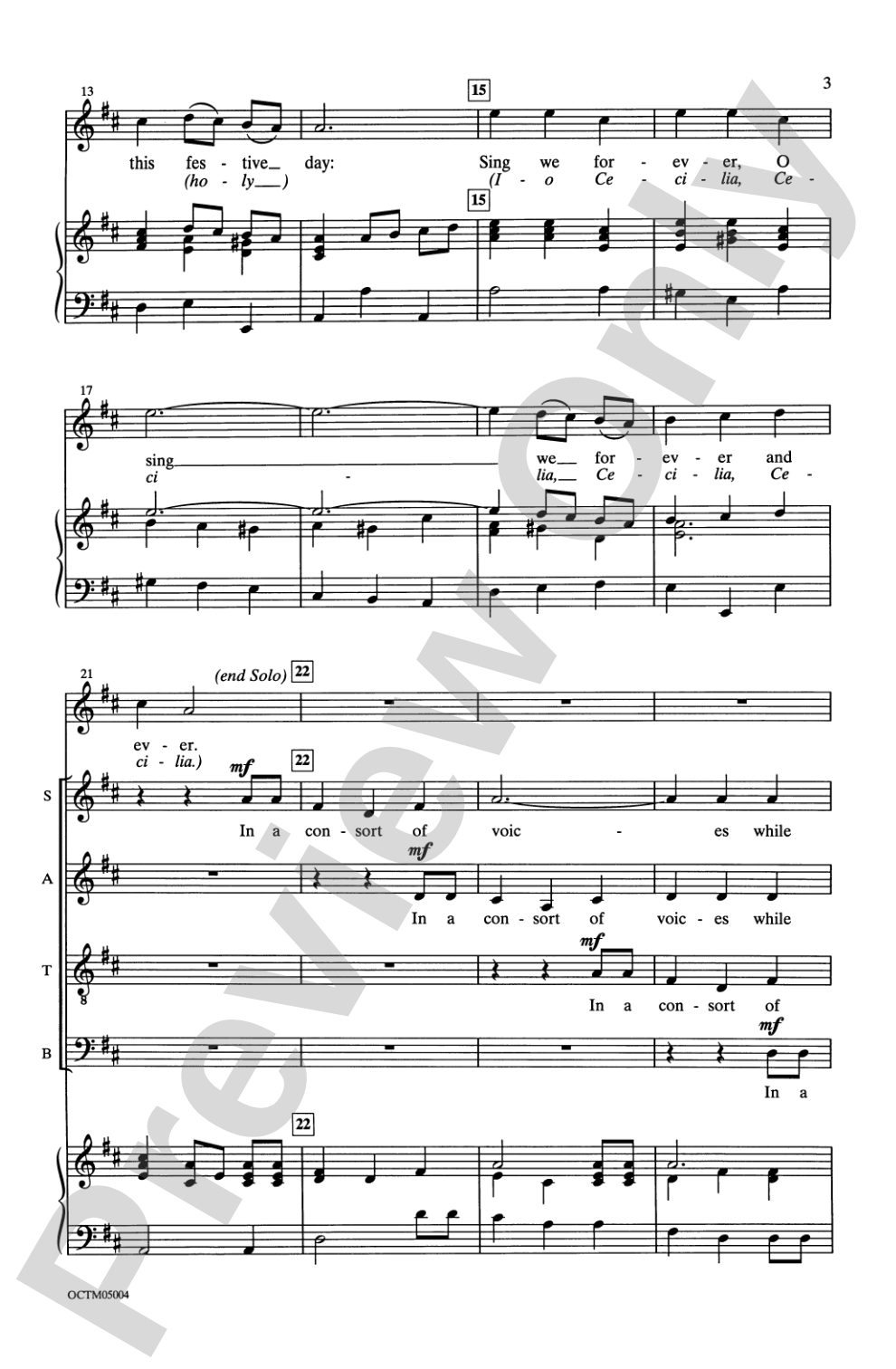 In a Consort of Voices: SATB Choral Octavo