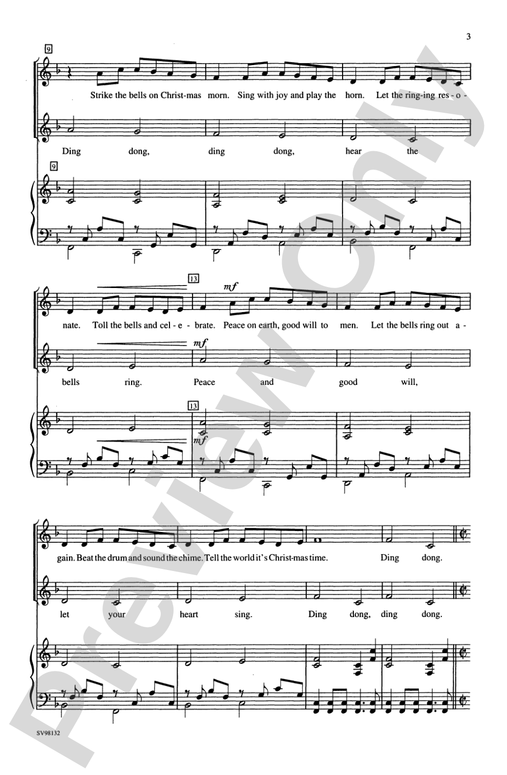 Canon of the Bells: 2-Part Choral Octavo