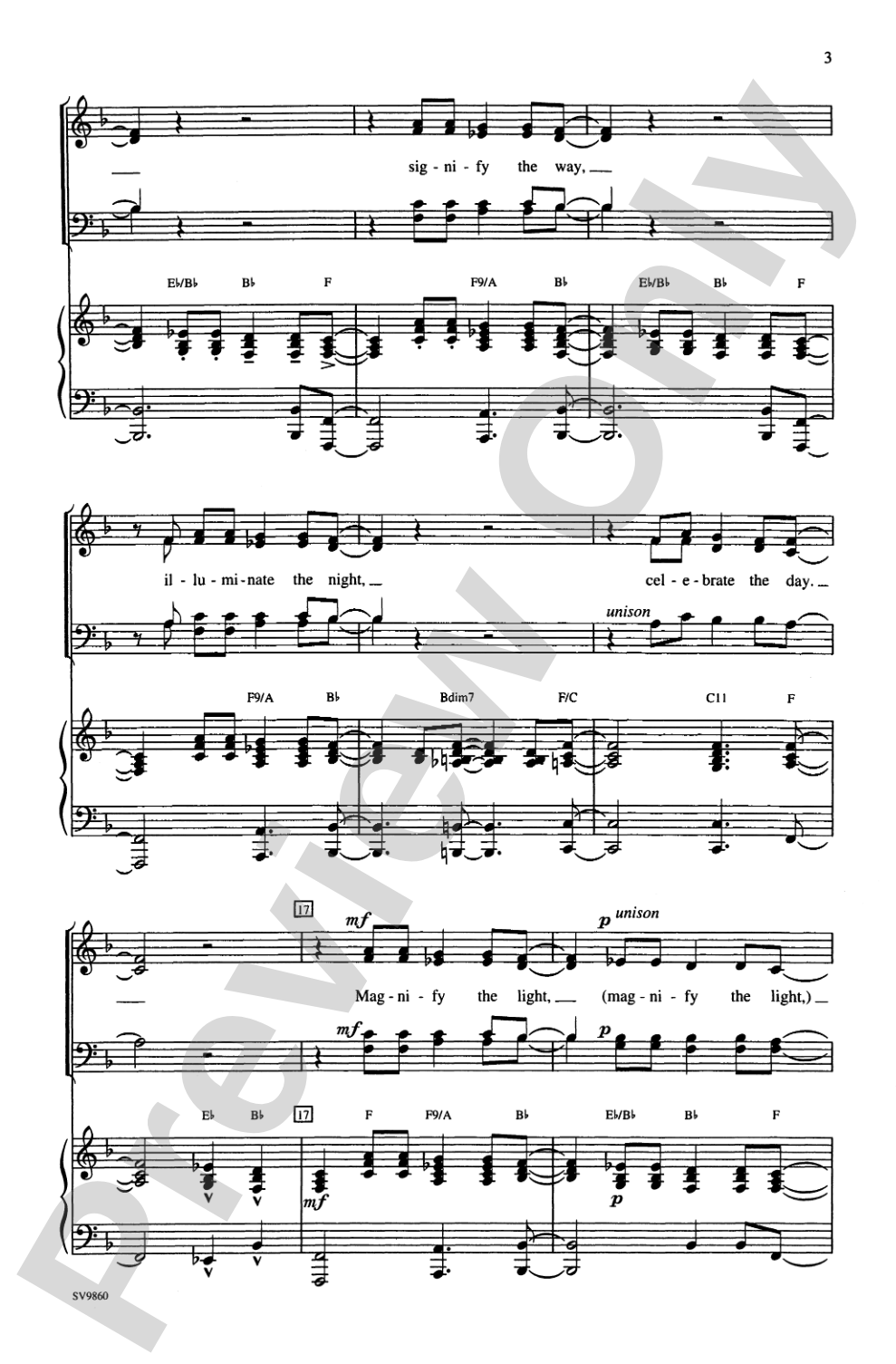 Magnify the Light: SATB Choral Octavo