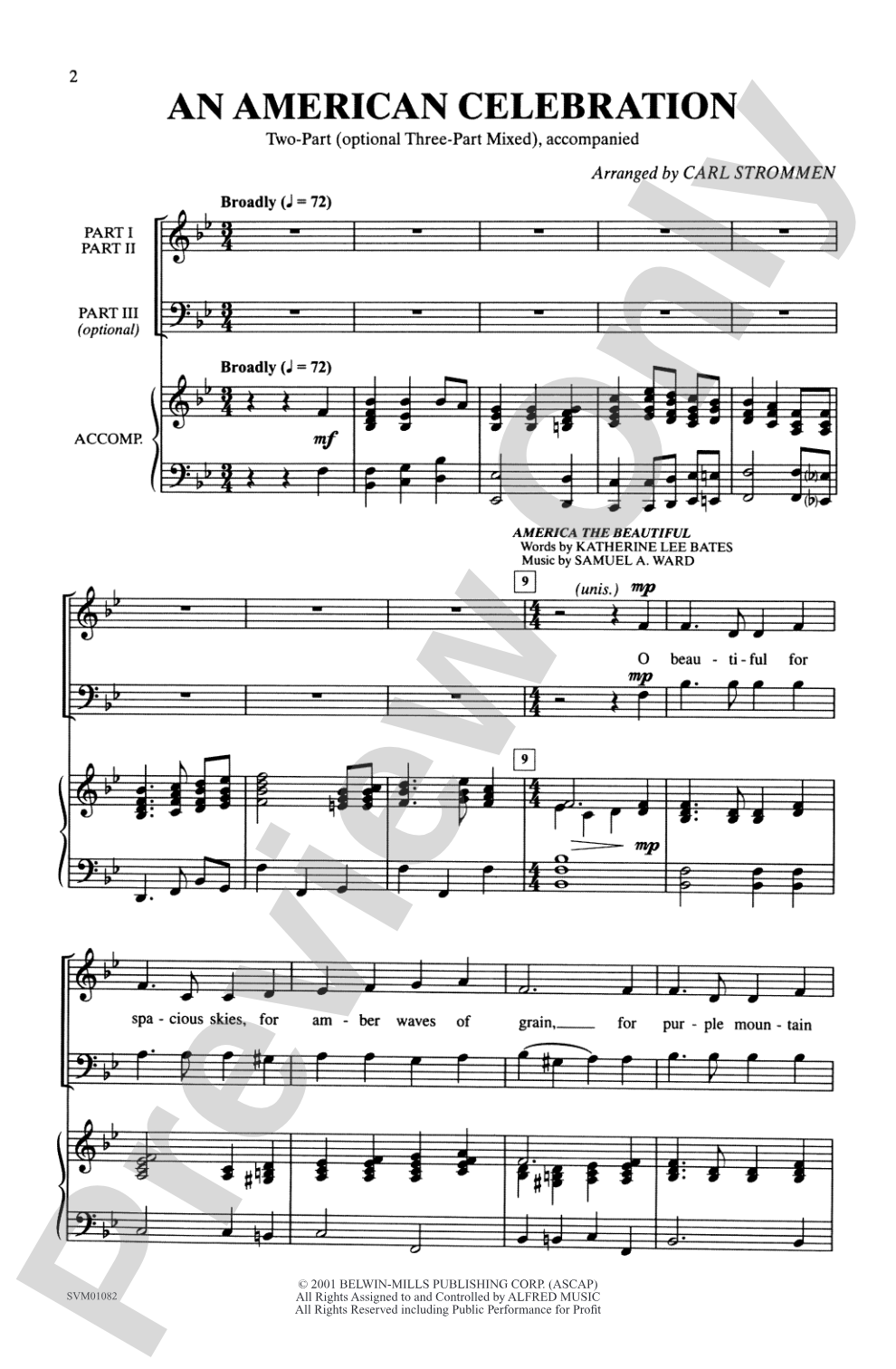 An American Celebration: Concert Band Conductor Score & Parts